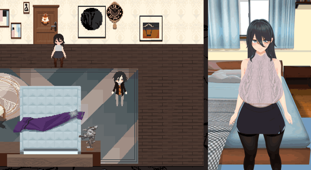 《噩梦侵蚀 NTR循环》Dev1.2 官中动态版：像素风悬疑SLG新作图片-2